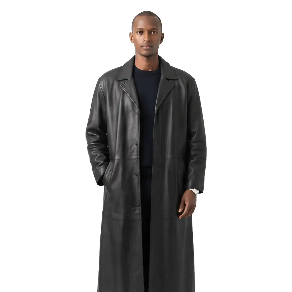 Oversized Leather Duster