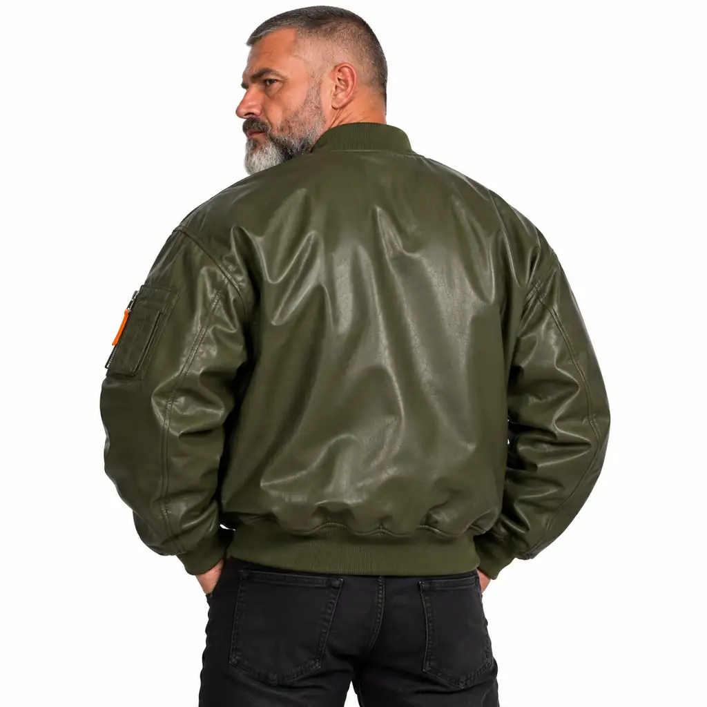 Oversized Military Bomber Jacket