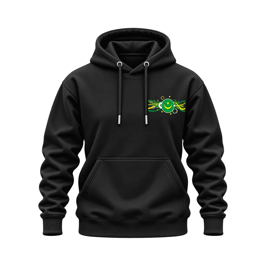 Pakistan Mauritania Flag Dual-Print Hoodie