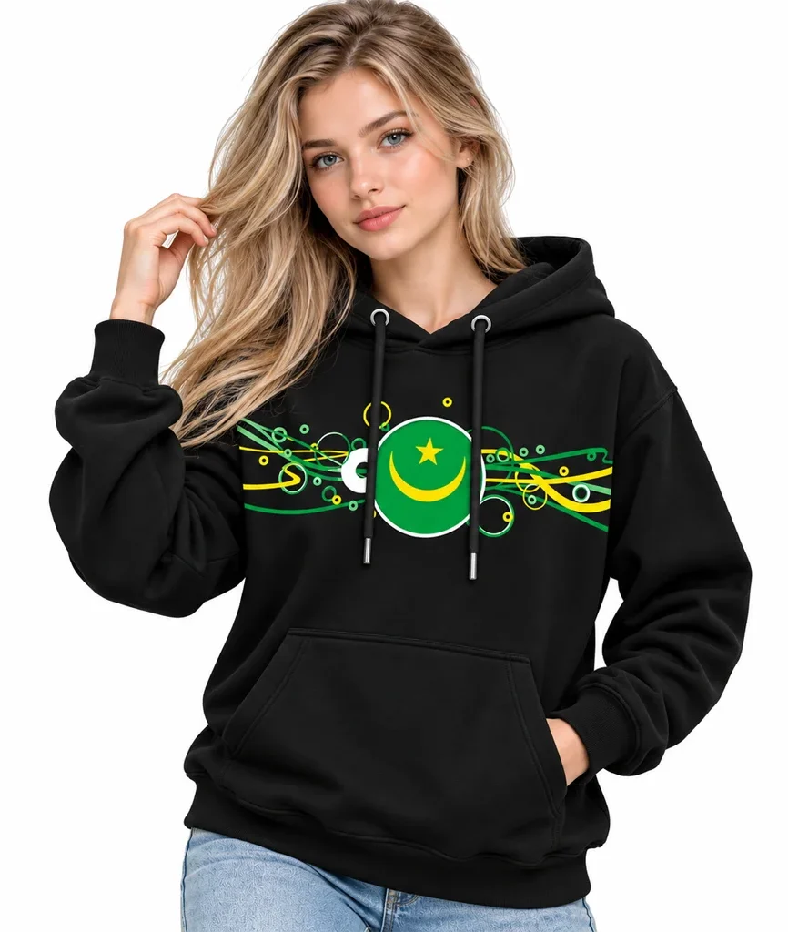 Pakistan Mauritania Flag Hoodie