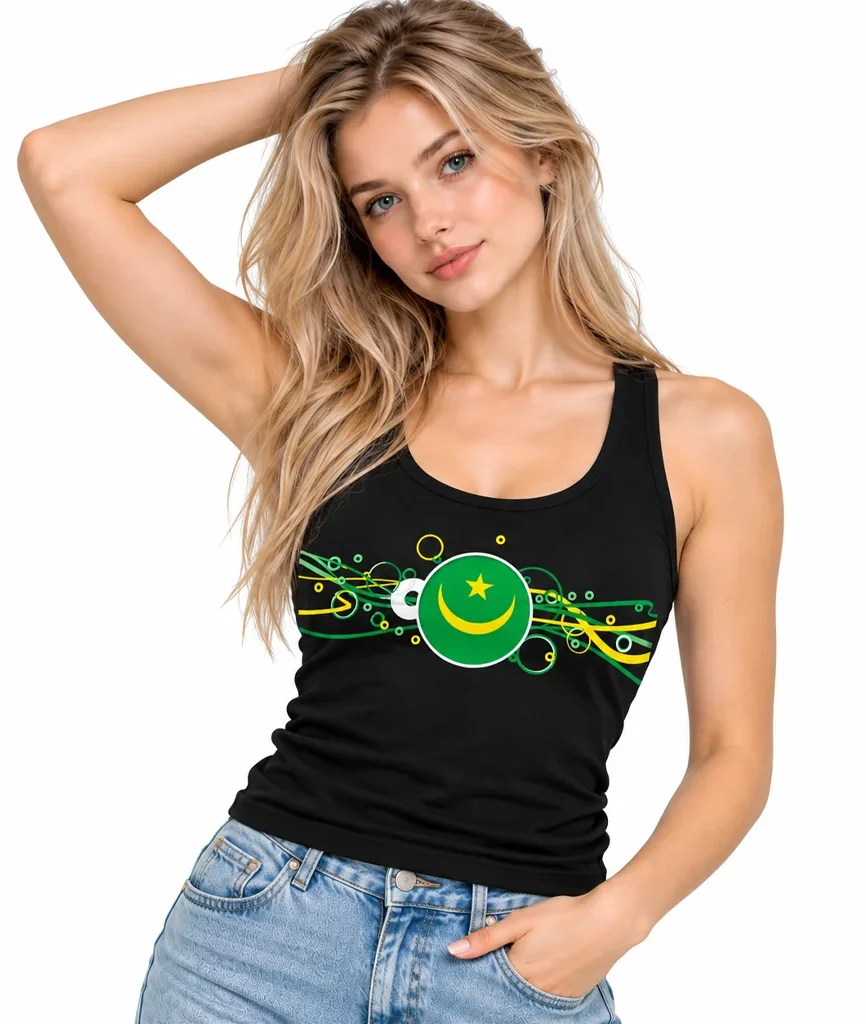 Pakistan Mauritania Flag Tank Top