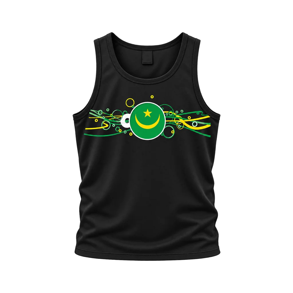 Pakistan Mauritania Flag Tank Top