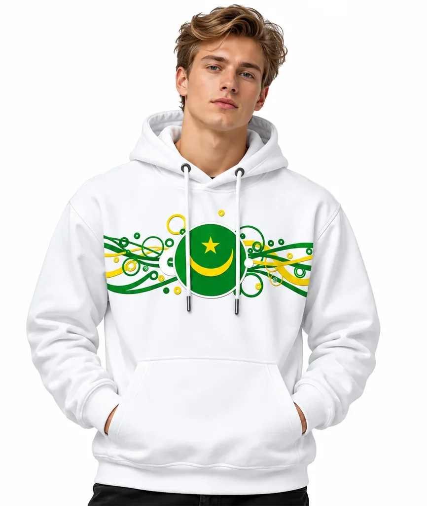 Pakistan Mauritania Flag Hoodie