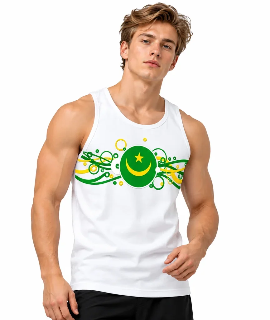 Pakistan Mauritania Flag Tank Top