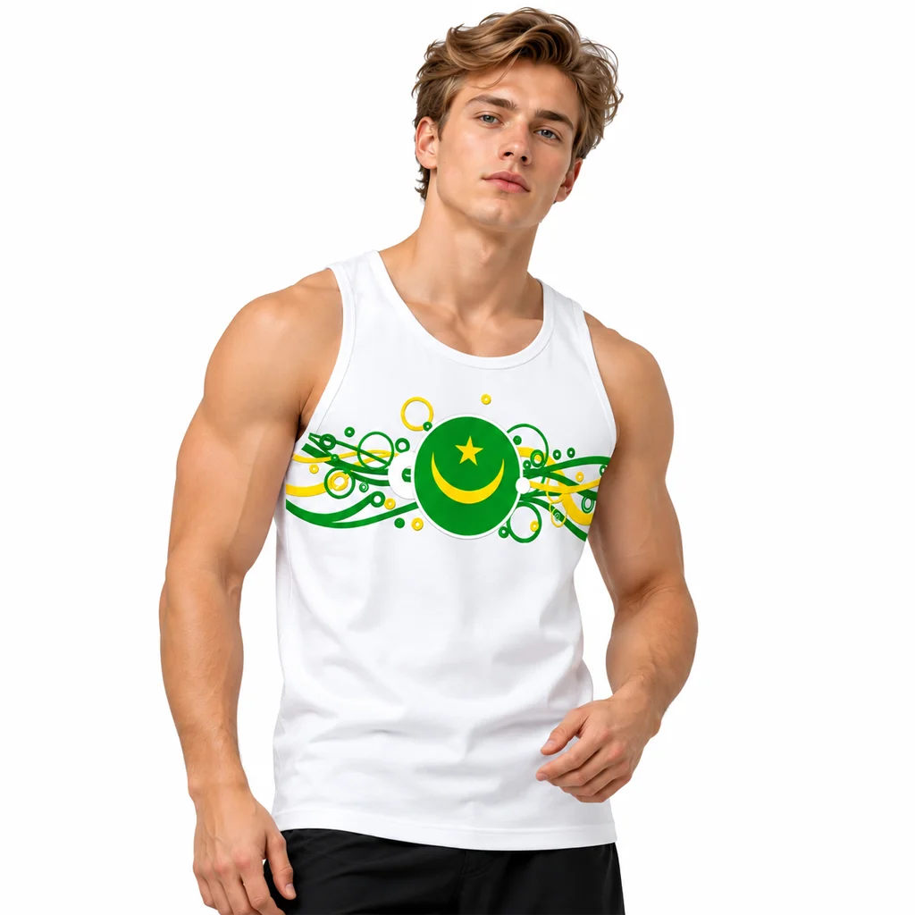 Pakistan Mauritania Flag Tank Top
