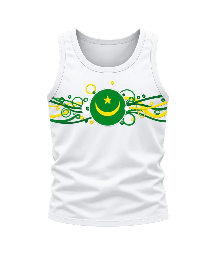 Pakistan Mauritania Flag Tank Top