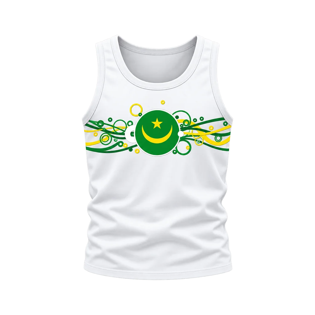 Pakistan Mauritania Flag Tank Top