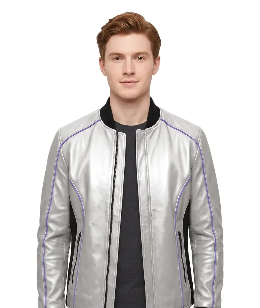 Sci-Fi Tactical Leather Jacket