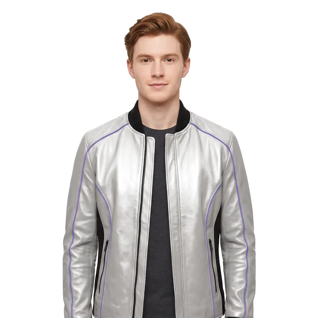 Sci-Fi Tactical Leather Jacket