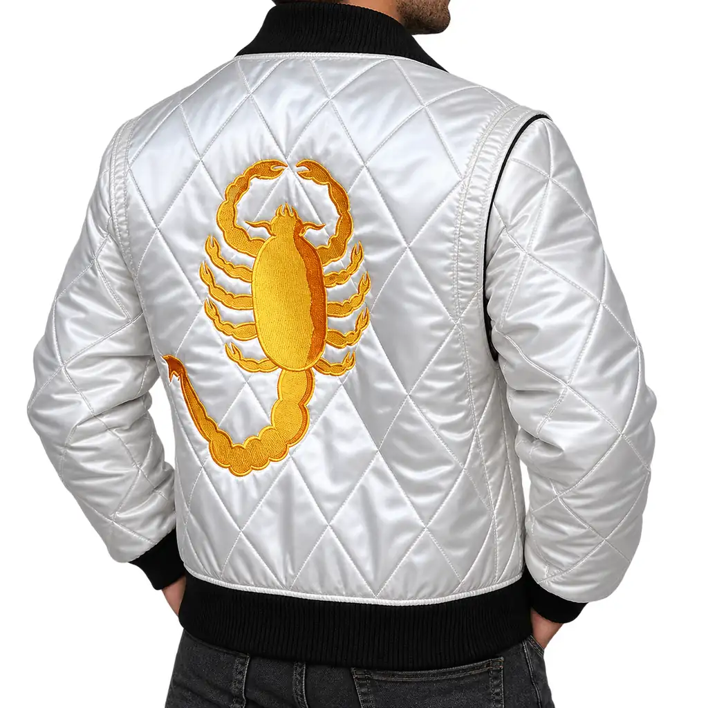 Scorpion Satin Bomber Jacket