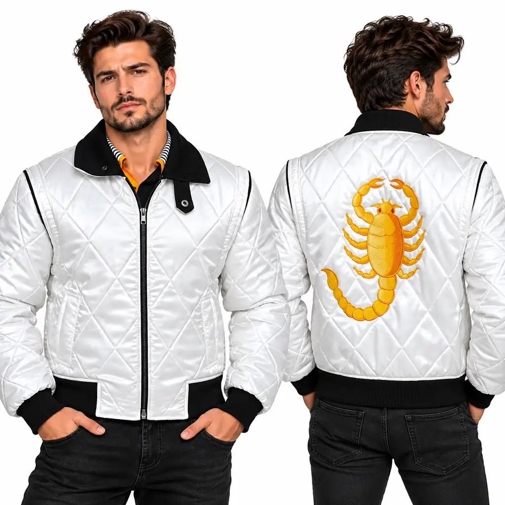 Scorpion Satin Bomber Jacket