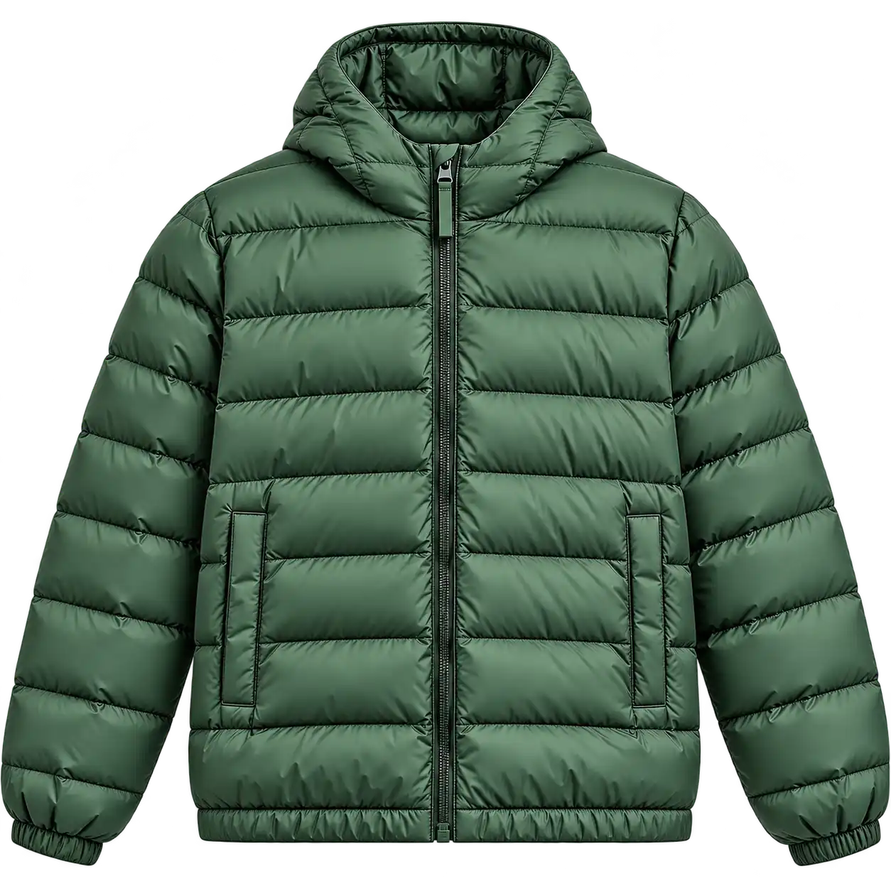 Alarum Scott Eastwood Green Puffer Hooded Jacket
