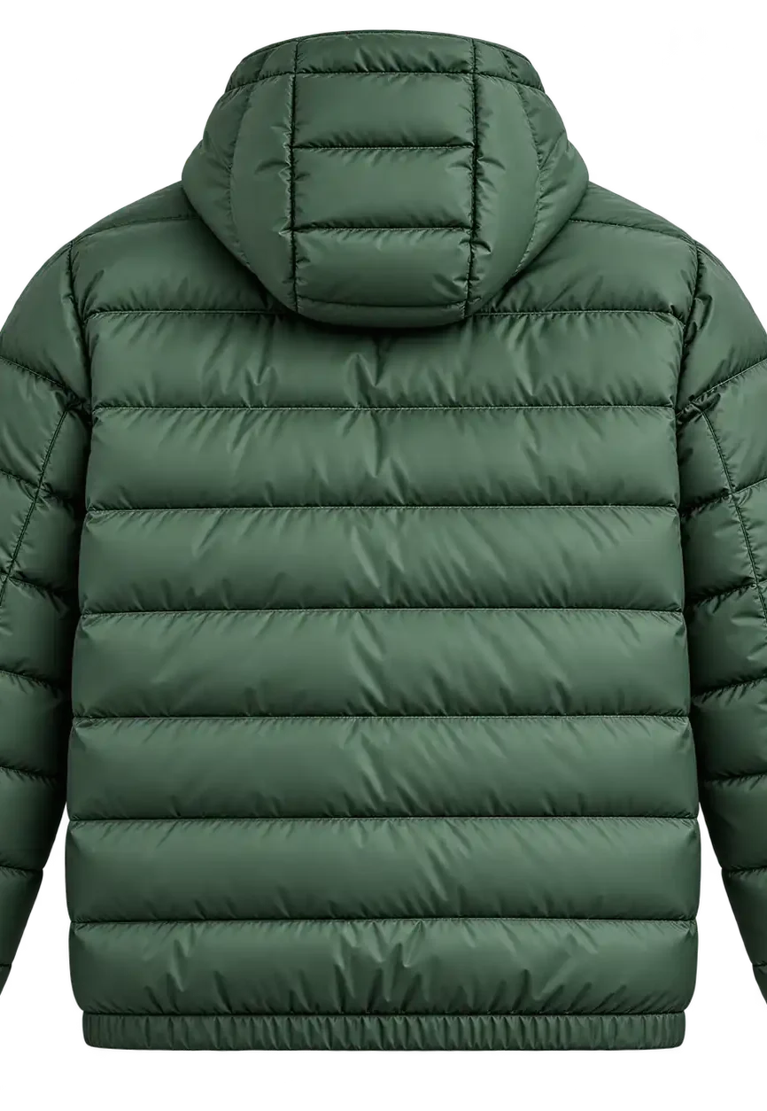 Alarum Scott Eastwood Green Puffer Hooded Jacket