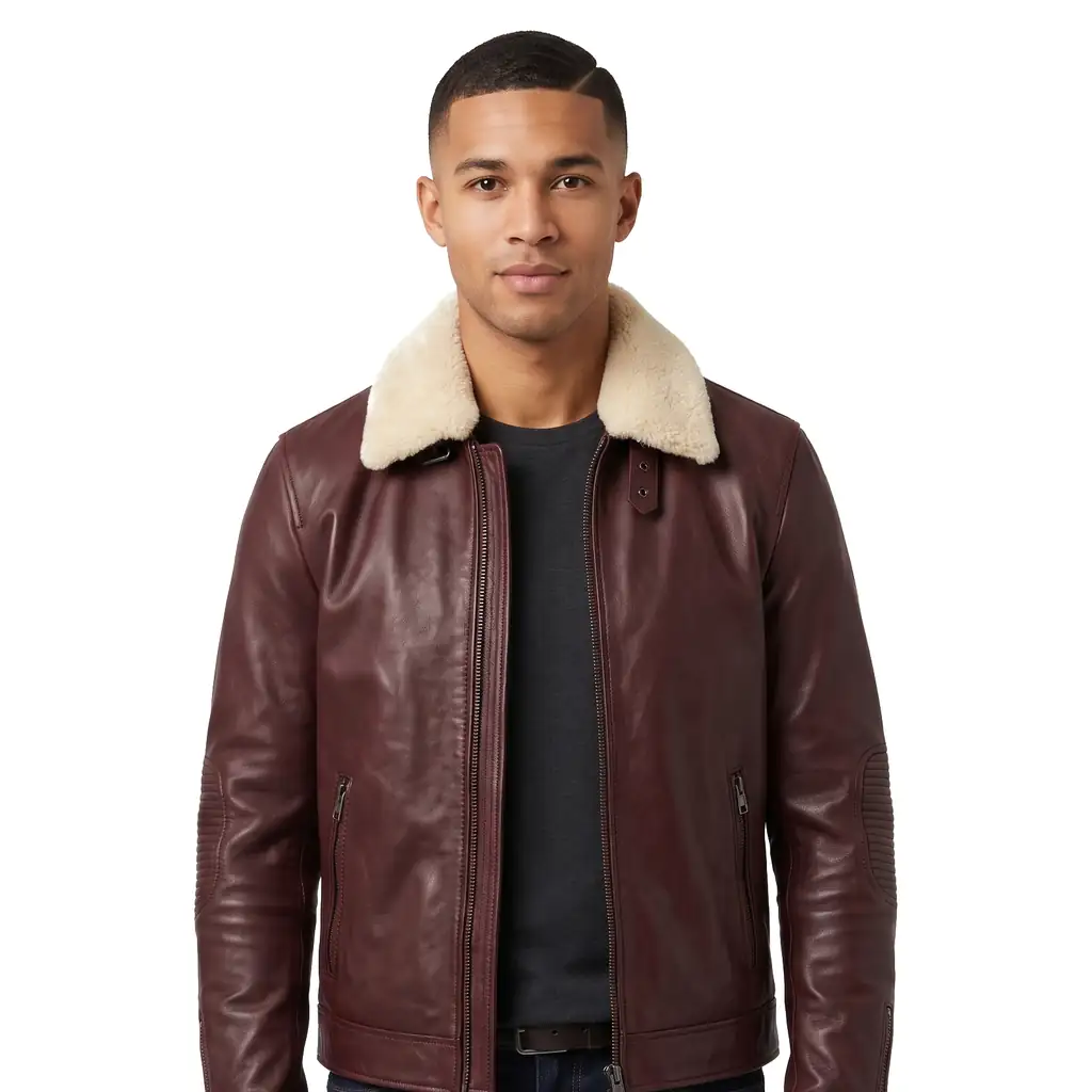 Shearling Café Racer Jacket