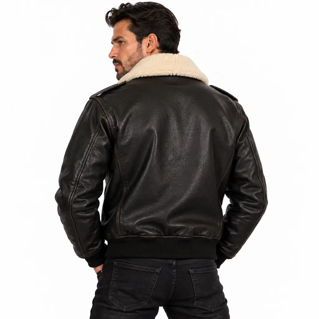 Shearling Collar Pilot Jacket