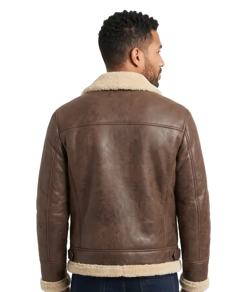 Shearling Lined Leather Jacket