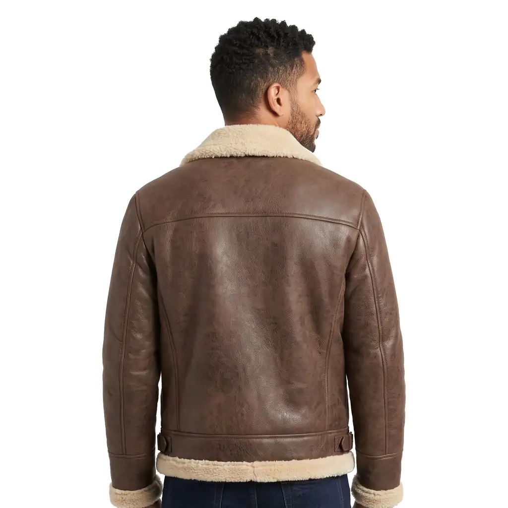 Shearling Lined Leather Jacket