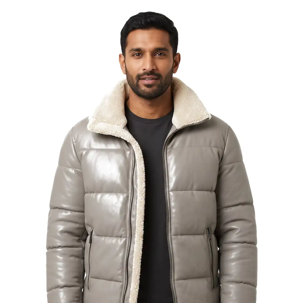 Shearling Puffer Jacket