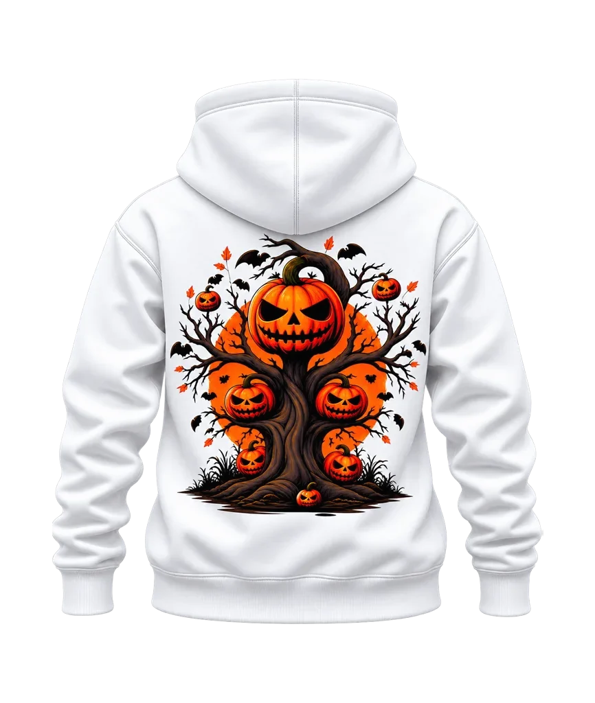 Sleepy Hollow Spooky Pumpkin Tree Dual-Print Hoodie