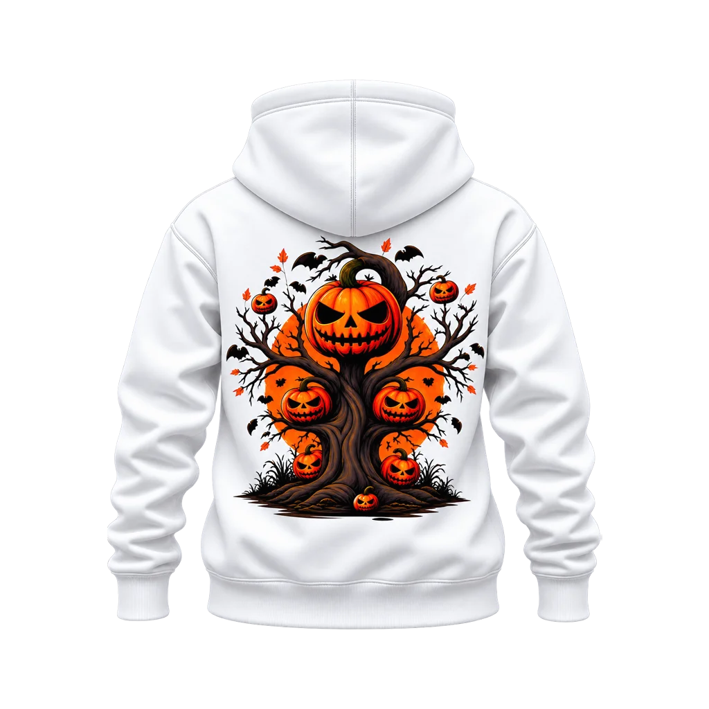 Sleepy Hollow Spooky Pumpkin Tree Dual-Print Hoodie