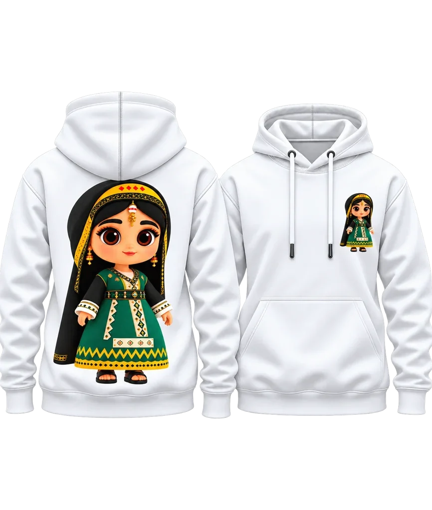 Squid Game Chibi Princess Dual-Print Hoodie