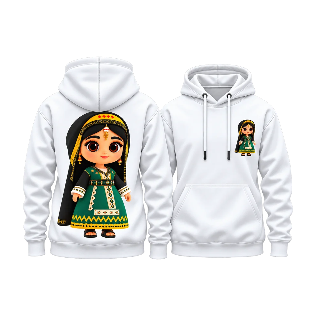 Squid Game Chibi Princess Dual-Print Hoodie