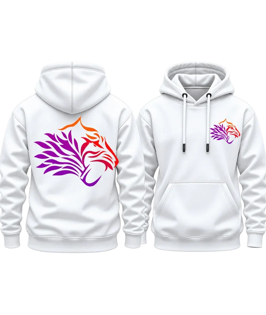 Squid Game Tiger Gradient Tribal Dual-Print Hoodie