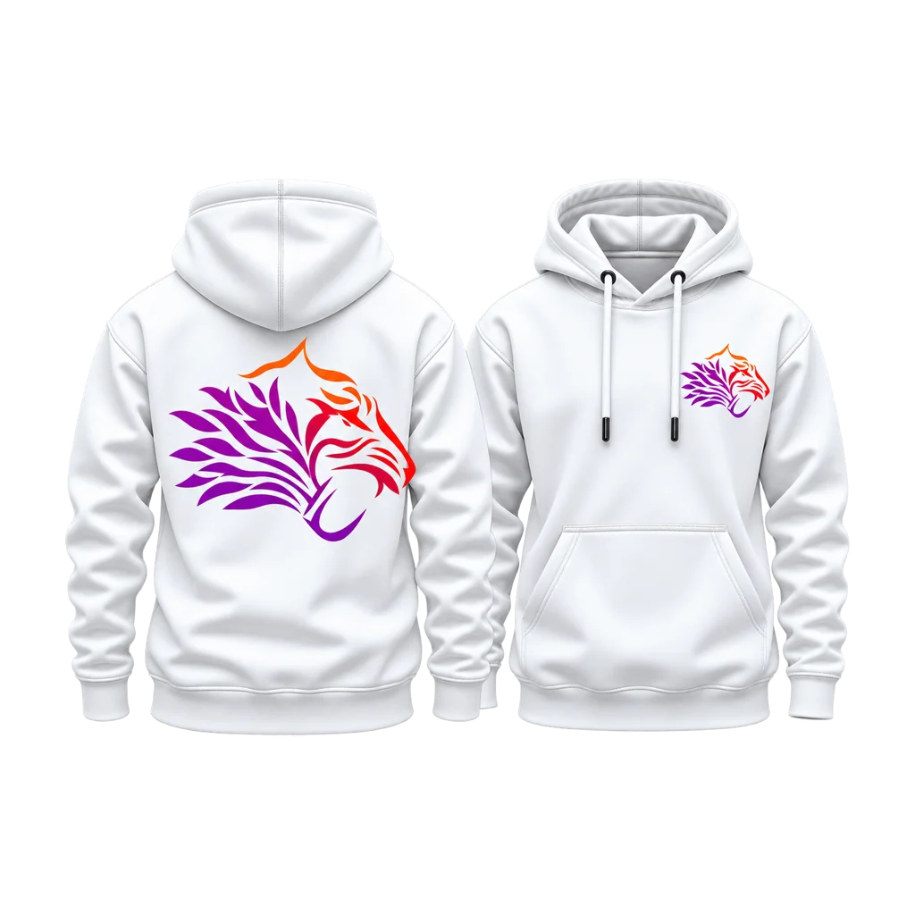 Squid Game Tiger Gradient Tribal Dual-Print Hoodie