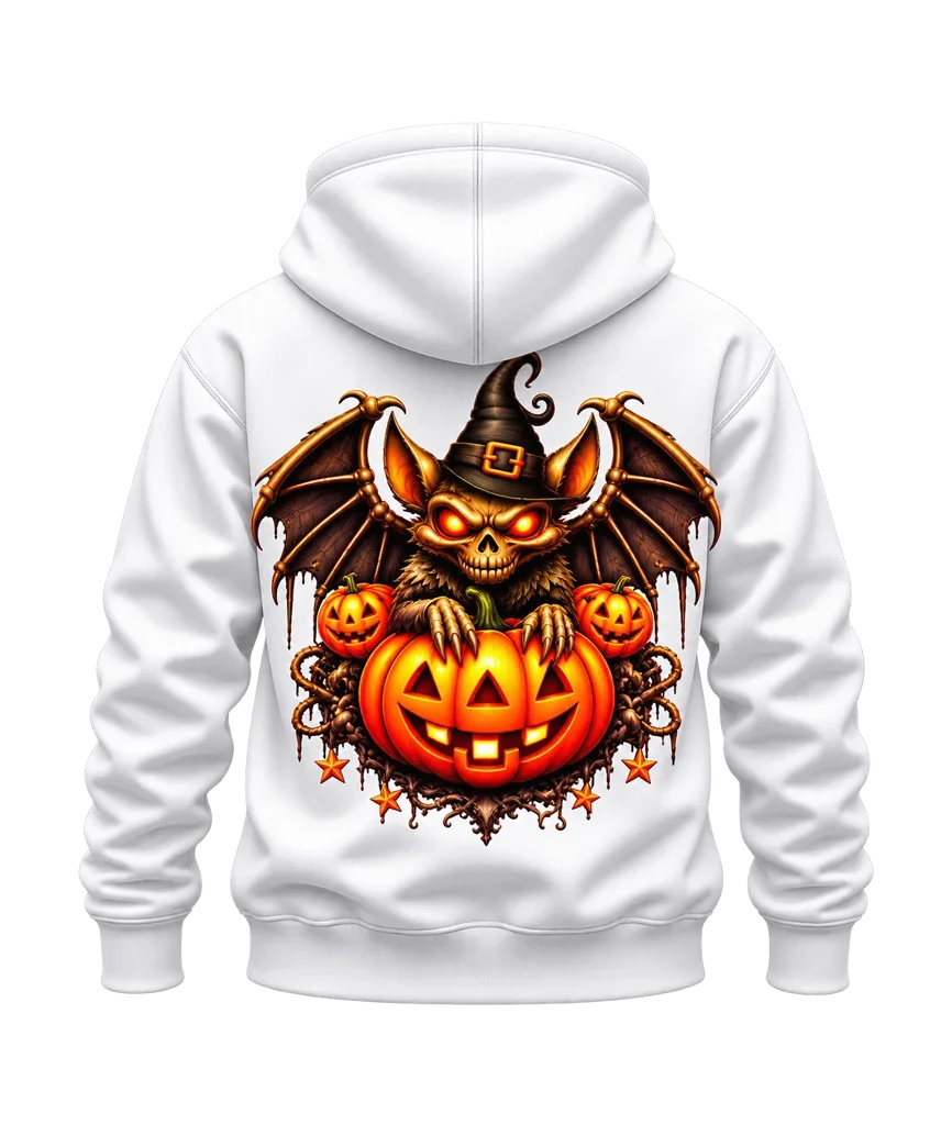 Stranger Things Demobat Pumpkin Dual-Print Hoodie