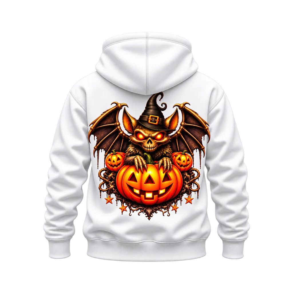 Stranger Things Demobat Pumpkin Dual-Print Hoodie