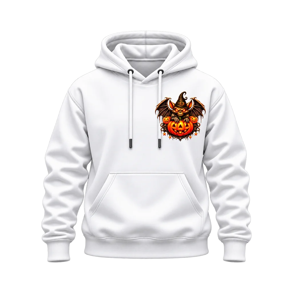 Stranger Things Demobat Pumpkin Dual-Print Hoodie