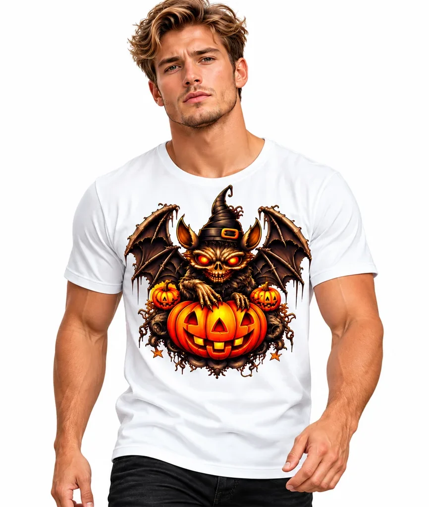 Stranger Things Demobat Pumpkin T-Shirt