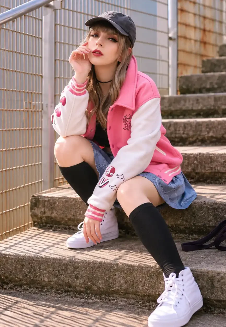 Ironmouse VTuber Anime Varsity Jacket