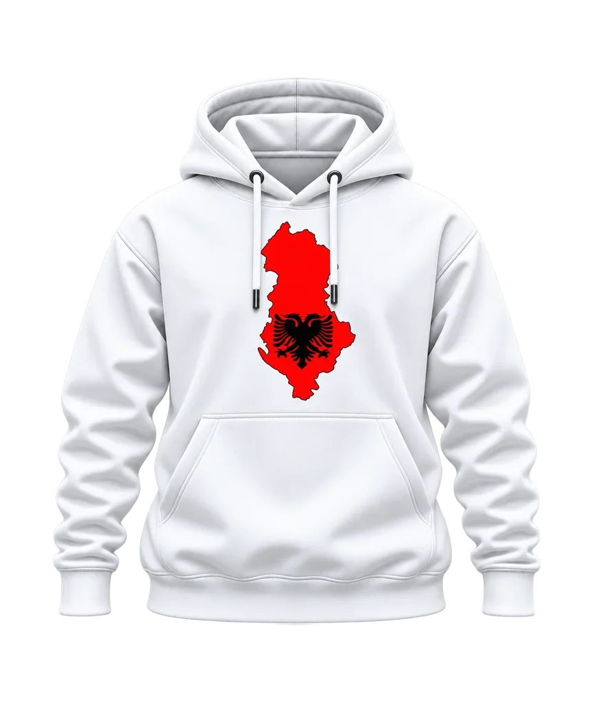 Taken Albania Map Flag Hoodie
