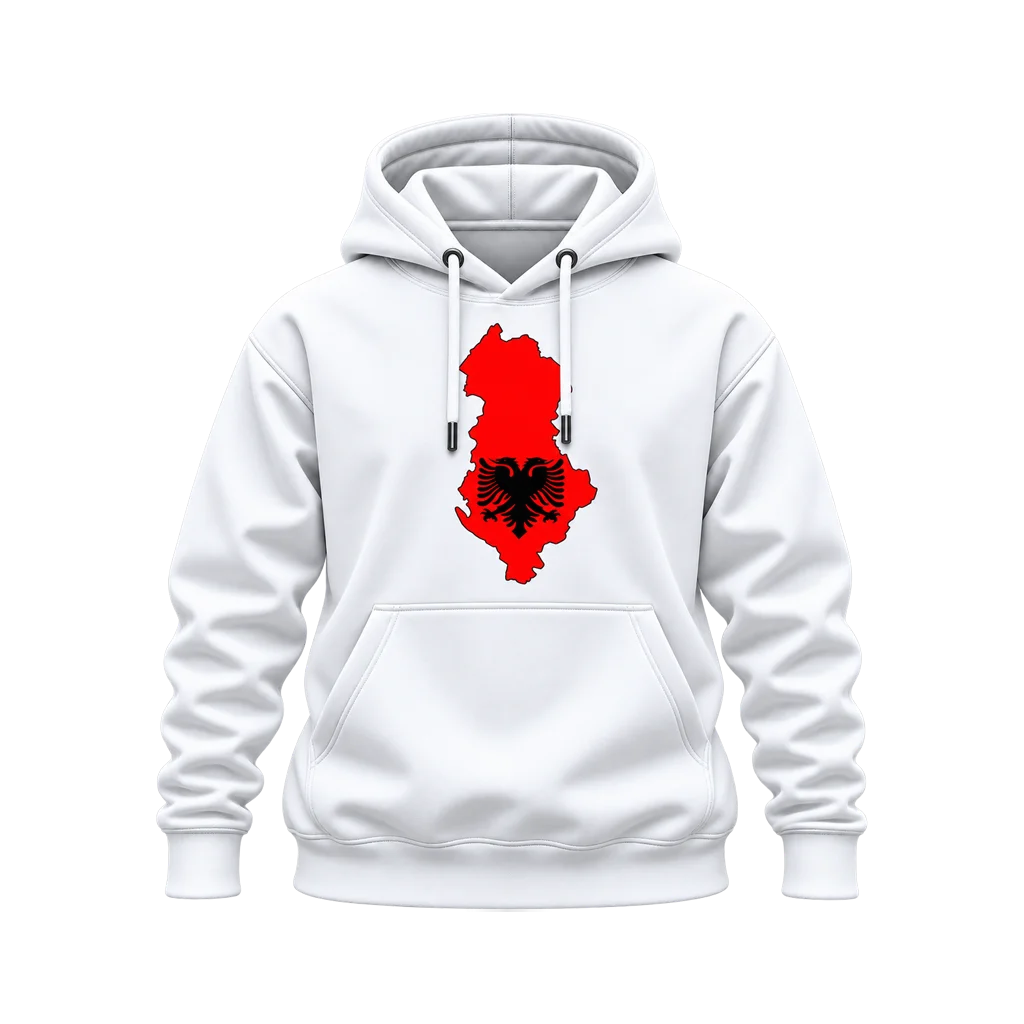 Taken Albania Map Flag Hoodie