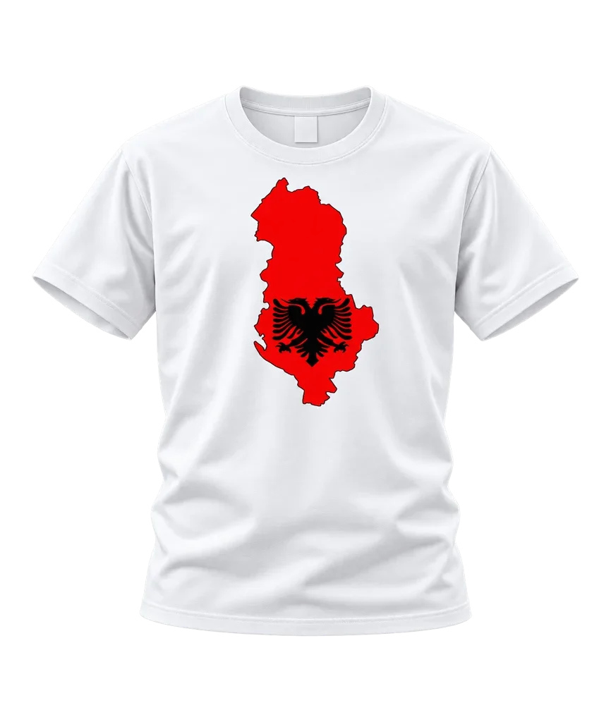 Taken Albania Map Flag T-Shirt