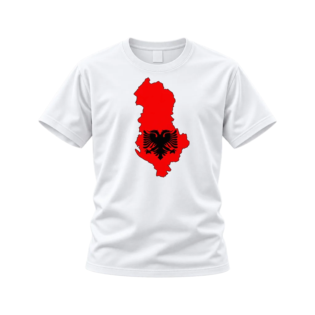 Taken Albania Map Flag T-Shirt