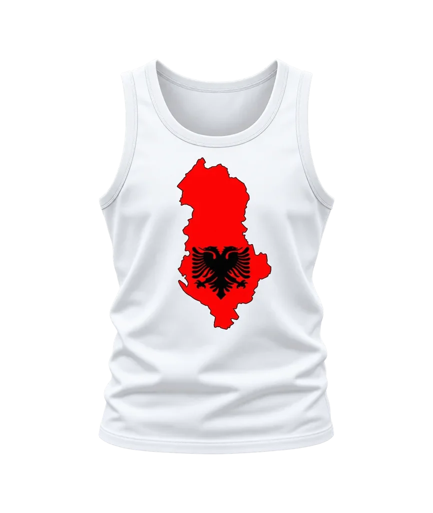 Taken Albania Map Flag Tank Top
