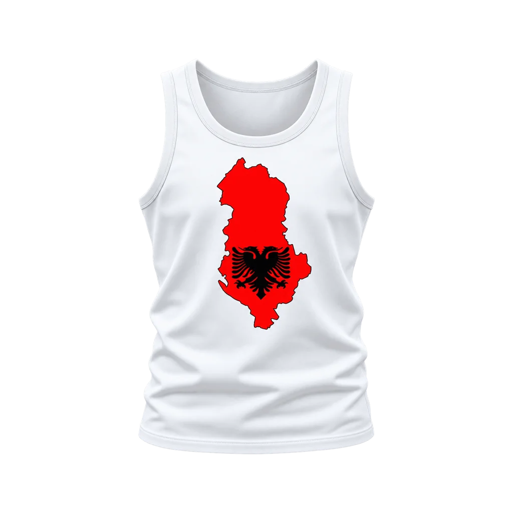 Taken Albania Map Flag Tank Top