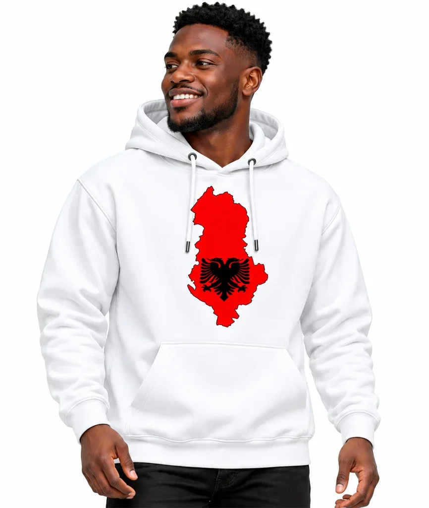 Taken Albania Map Flag Hoodie