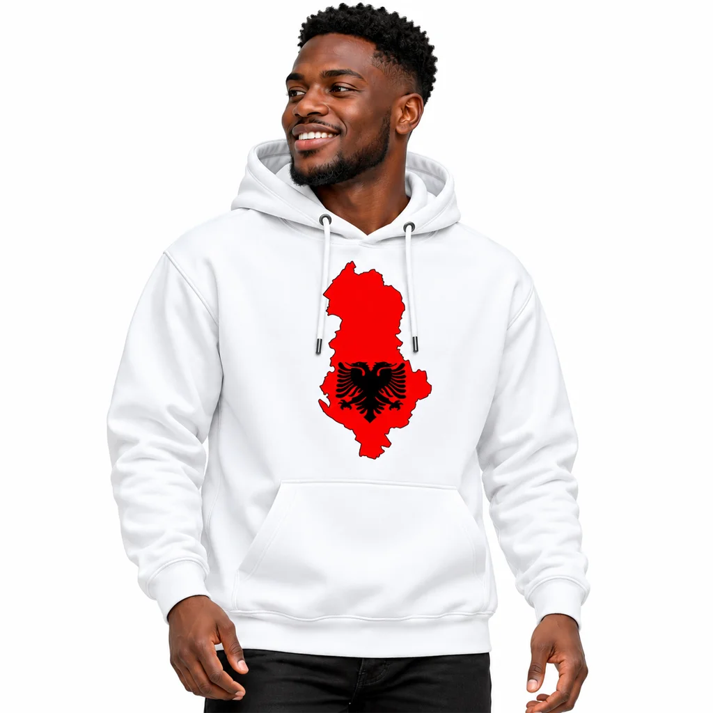Taken Albania Map Flag Hoodie