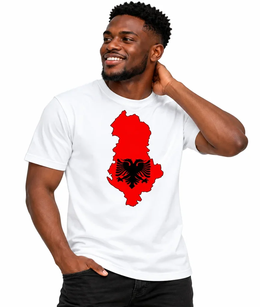 Taken Albania Map Flag T-Shirt
