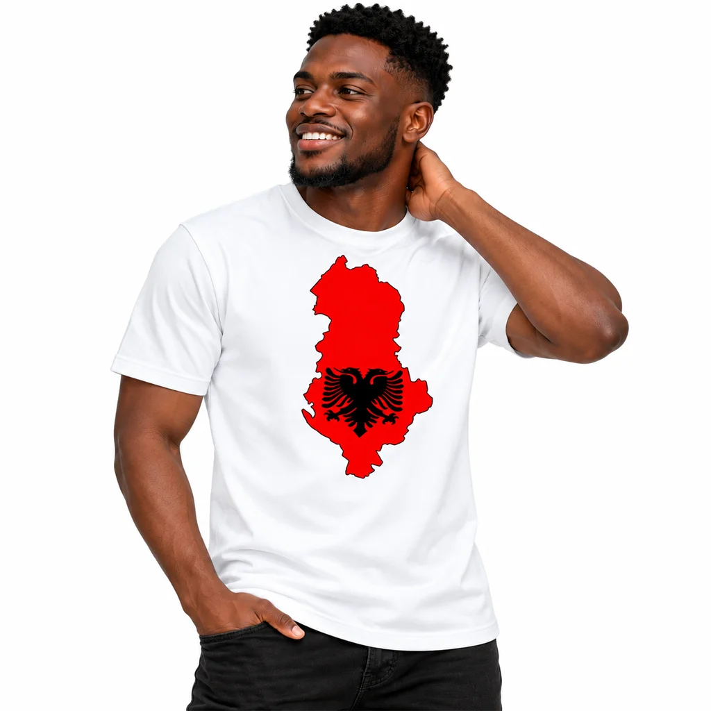 Taken Albania Map Flag T-Shirt