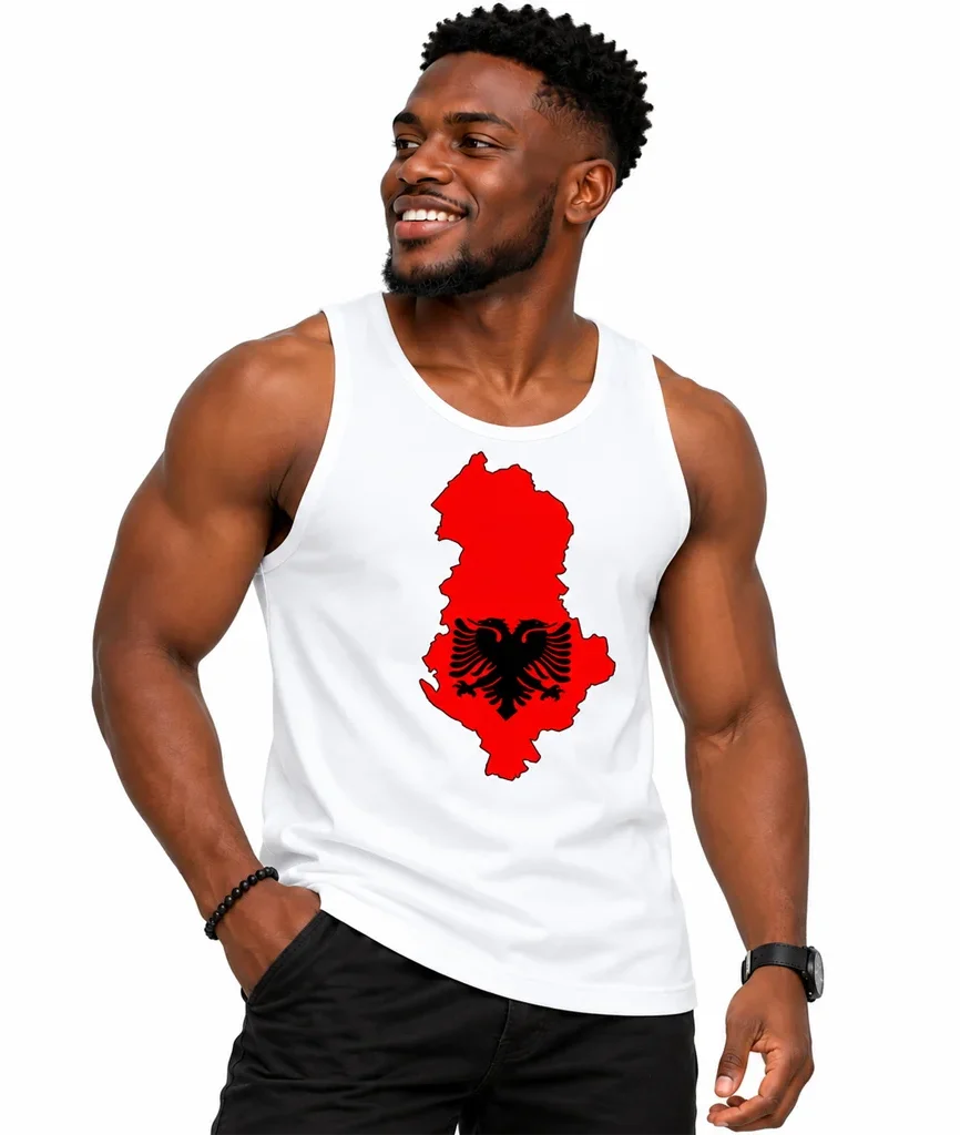 Taken Albania Map Flag Tank Top