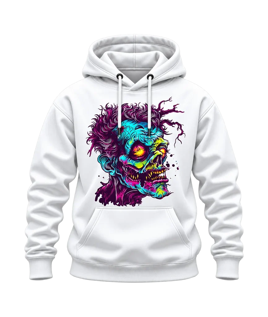 The Last of Us Neon Zombie Head Hoodie