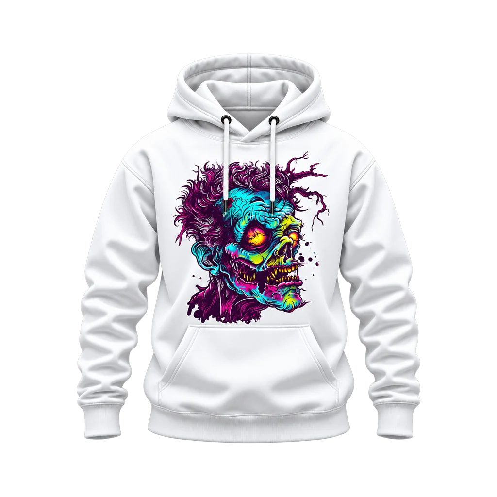 The Last of Us Neon Zombie Head Hoodie