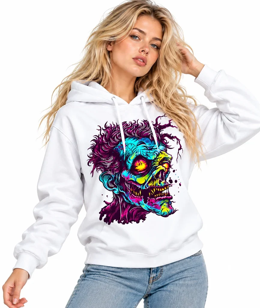 The Last of Us Neon Zombie Head Hoodie