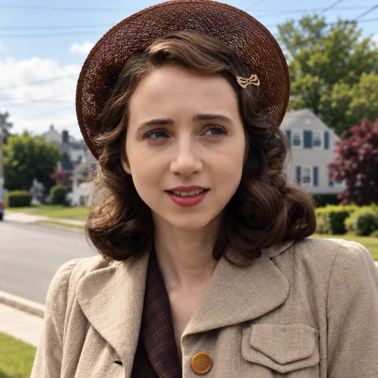 The Plot Against America Zoe Kazan Trench Coat