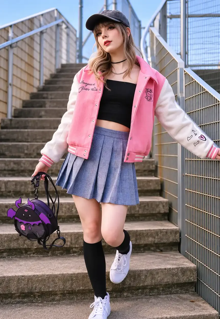 Ironmouse VTuber Anime Varsity Jacket