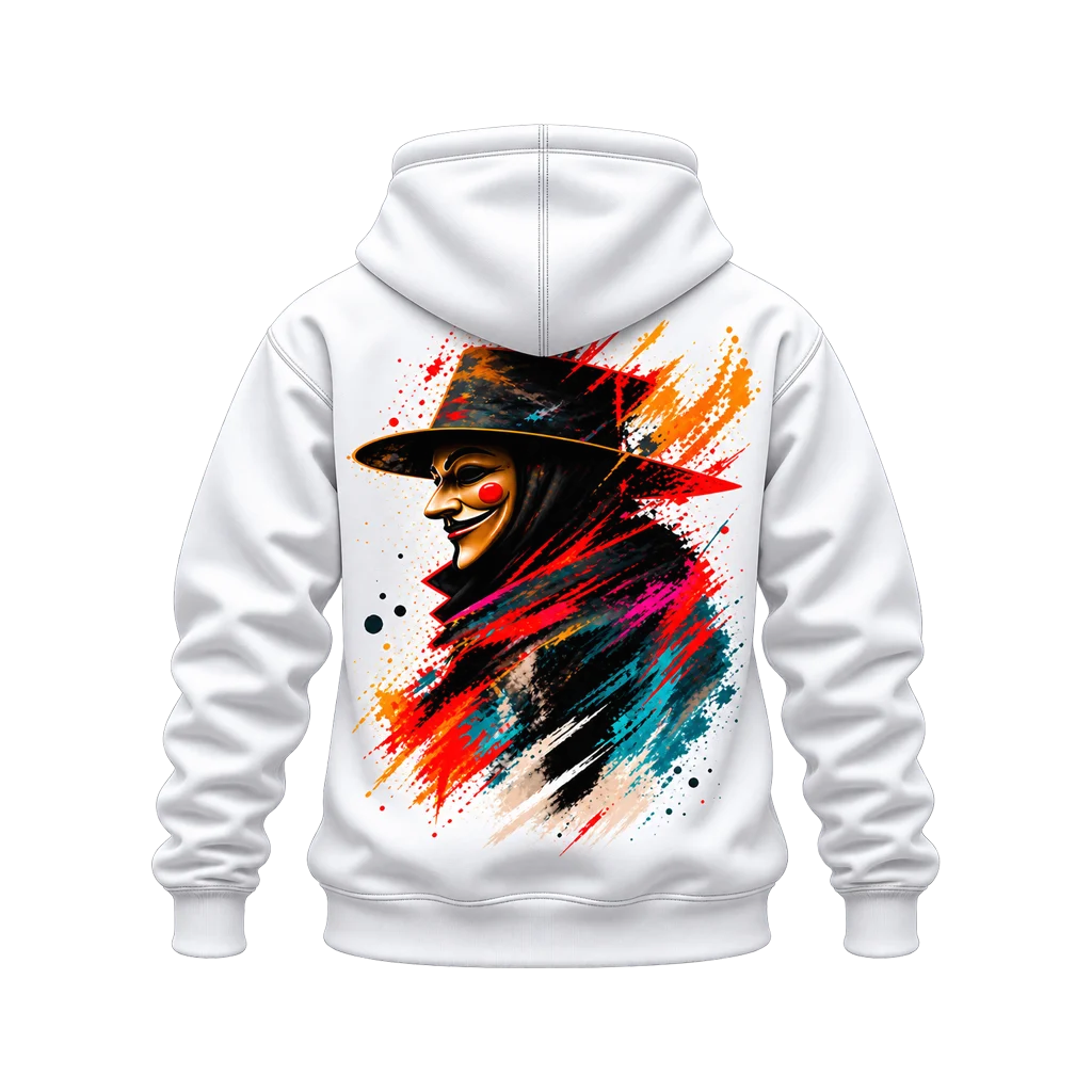 V for Vendetta Guy Fawkes Dual-Print Hoodie
